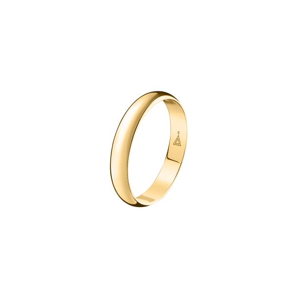 Lepage 5 mm Prémisses wedding ring in polished yellow gold