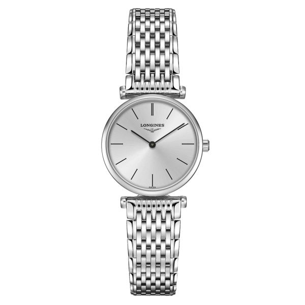 Longines La Grande Classique quartz watch grey dial steel bracelet 24 mm L4.209.4.72.6