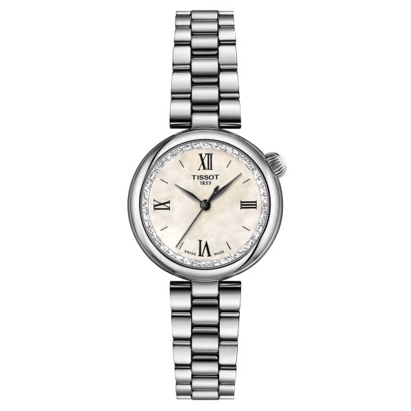 Tissot Désir quartz watch white mother-of-pearl dial steel bracelet 28 mm T152.010.11.118.00