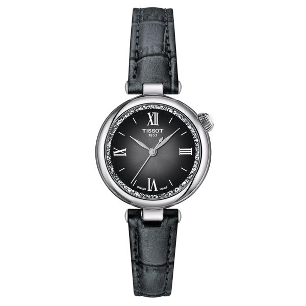 Tissot Désir quartz watch grey dial grey leather strap 28 mm T152.010.16.038.00