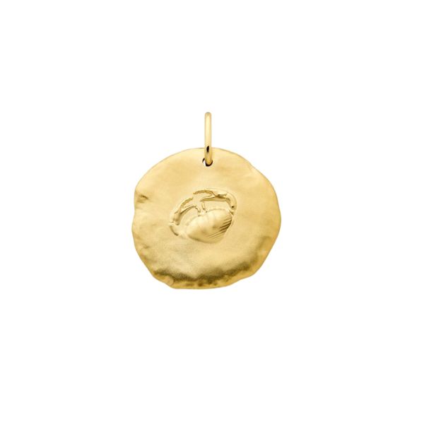 Arthus Bertrand Astro Cancer medal in yellow gold 23 mm