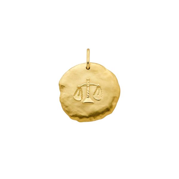 Arthus Bertrand Balance medal in yellow gold 23 mm