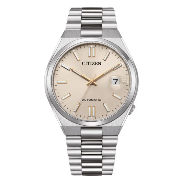 Citizen Tsuyosa automatic watch champagne dial steel bracelet 40 mm