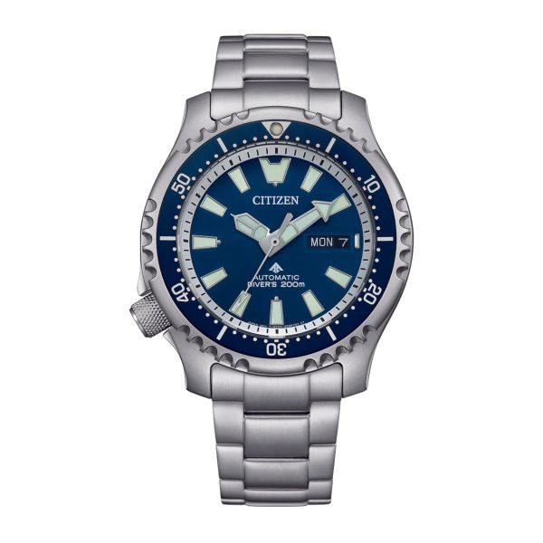 Citizen Promaster Marine Fugu automatic blue dial steel bracelet 42 mm