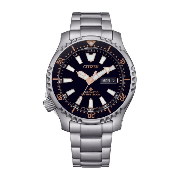 Citizen Promaster Marine Fugu automatic black dial steel bracelet 42 mm