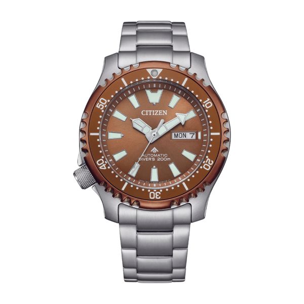 Citizen Promaster Marine Fugu automatic copper dial steel bracelet 42 mm