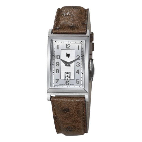 Lip Churchill T18 Original mechanical silver dial brown leather strap