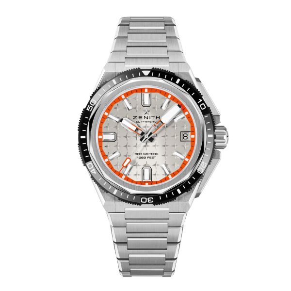 Montre Zenith Defy Extreme Diver El-Primero automatique cadran argenté bracelet titane 42,5 mm