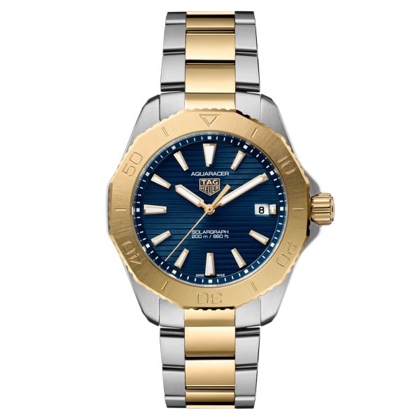 TAG Heuer Aquaracer Professional 200 Solargraph yellow gold-plated 40 mm WBP1120.BB0002