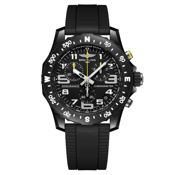 Montre Breitling Professional Endurance Pro quartz cadran noir bracelet caoutchouc noir 44 mm X82310E51B1S2