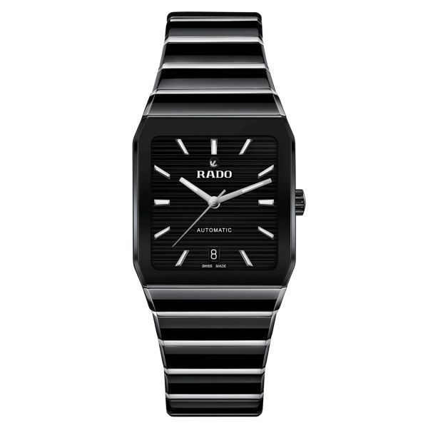 Montre Rado Anatom automatique cadran noir bracelet acier et céramique noire 32,5 mm R10201152