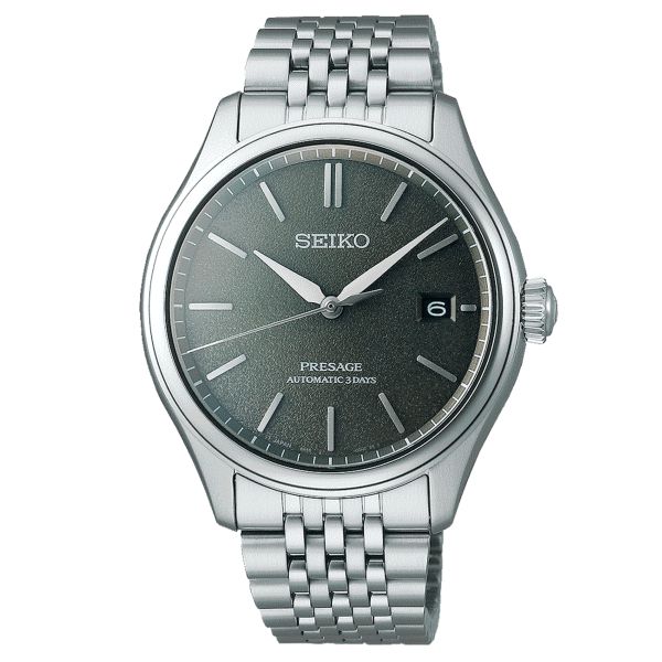 Montre Seiko Presage automatique cadran vert bracelet acier 40,2 mm SPB465J1