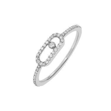 Messika Uno Paved White Gold Diamond Ring 5630G Lepage