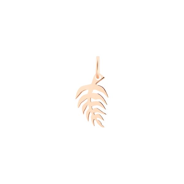 Ginette NY Mini palm charm pendant in rose gold