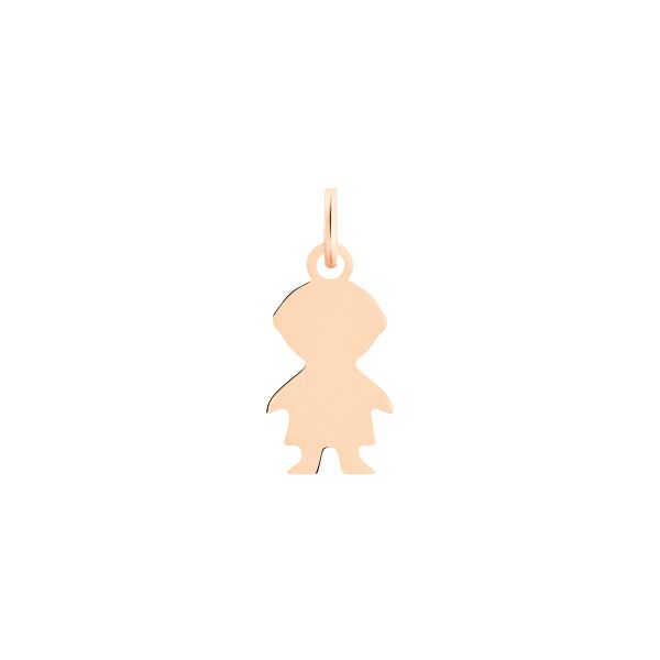 Pendentif Ginette NY Mini boy charm en or rose