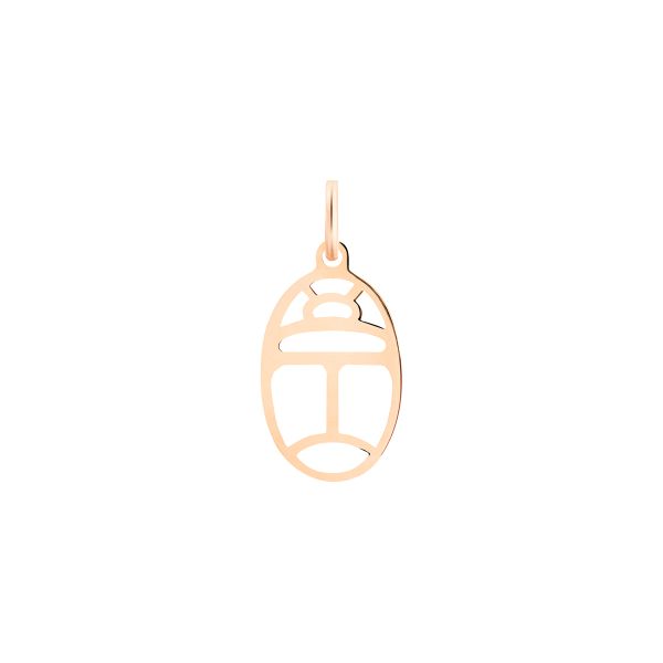 Ginette NY Mini gold wish charm pendant in rose gold