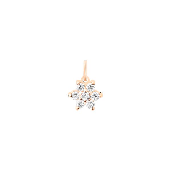 Ginette NY Star charm pendant in diamond and rose gold