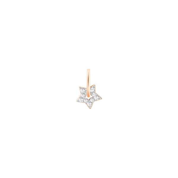 PendeGinette NY Milky way star charm pendant in diamond and rose gold