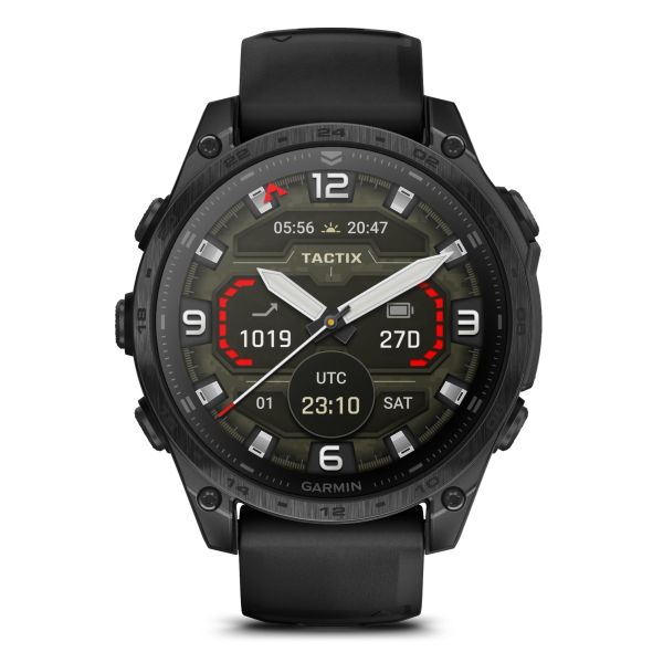 Garmin Tactix 8 AMOLED watch with 47 mm silicone strap - With Applied Ballistics Ultralight calculator