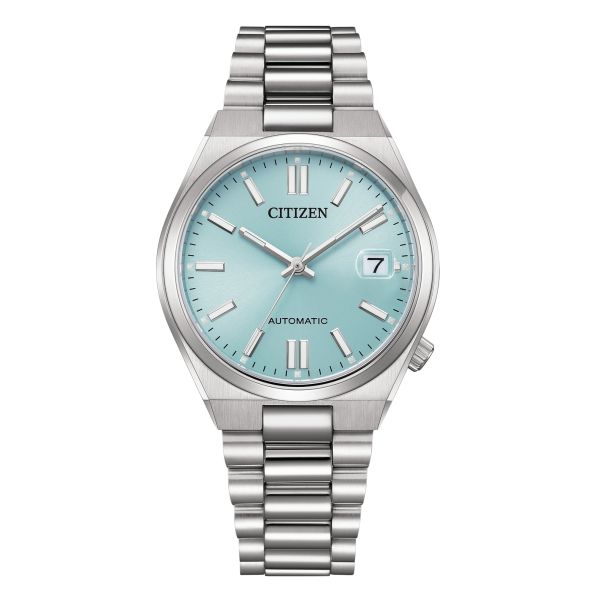 Citizen Tsuyosa 37 mm Ice Blue automatic blue dial steel bracelet 37 mm