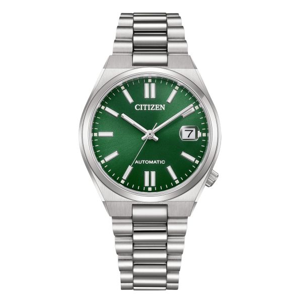 Citizen Tsuyosa 37 mm Dark Green automatic green dial steel bracelet 37 mm