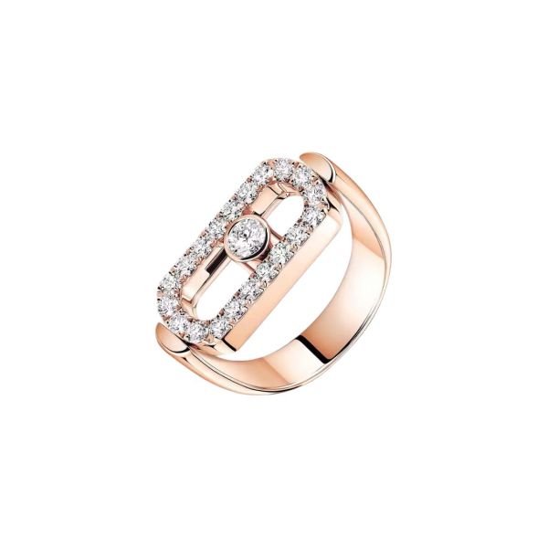 Bague Messika Move Imperial en or rose et diamants