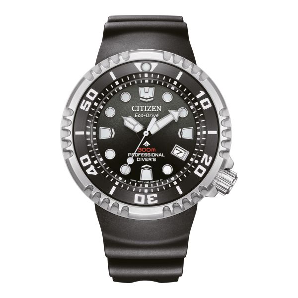 Citizen Promaster Marine Eco-Drive Professional Diver 300 m black dial rubber strap 46 mm