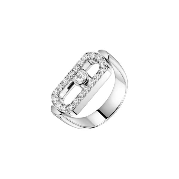 Bague Messika Move Imperial en or blanc et diamants