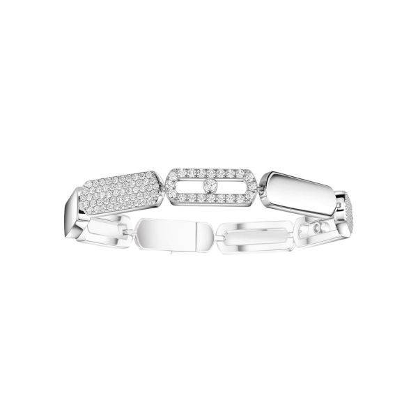 Bracelet Messika Move Imperial en or blanc et diamants