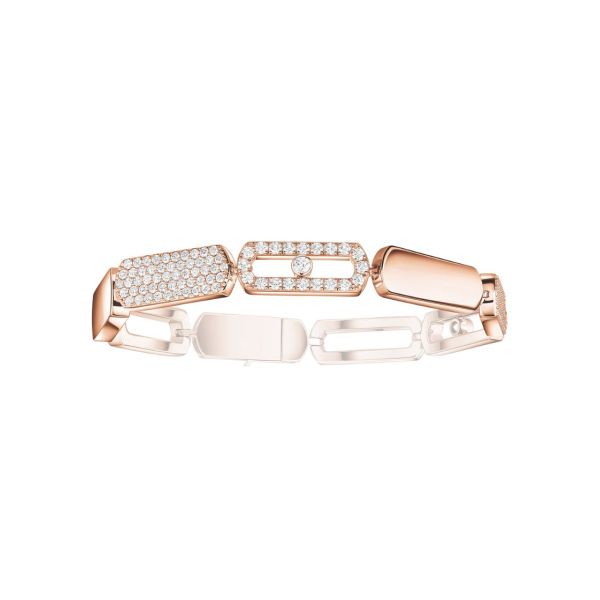 Bracelet Messika Move Imperial en or rose et diamants