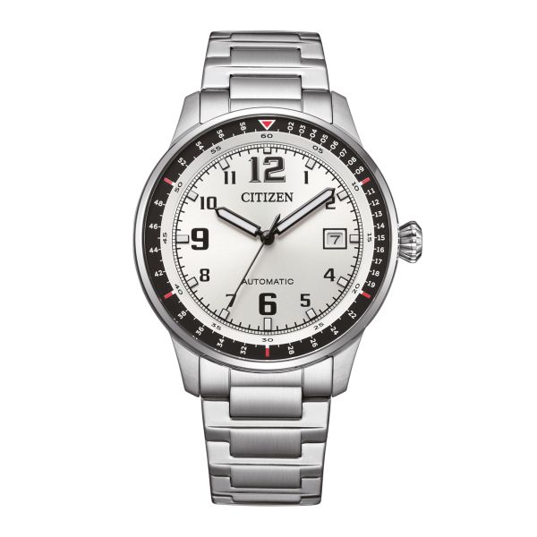 Citizen Platform Mechanical Urban Military automatic silver dial steel bracelet 40 mm