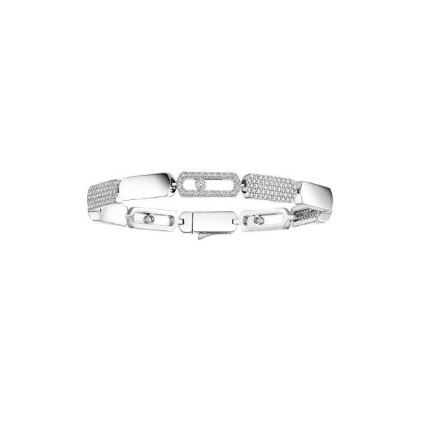 Bracelet Messika Move Imperial PM en or blanc et diamants