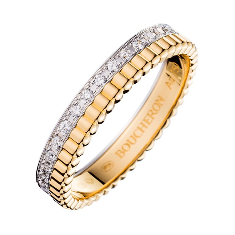 Boucheron Quatre Radiant Edition wedding ring gold and diamonds - Lepage